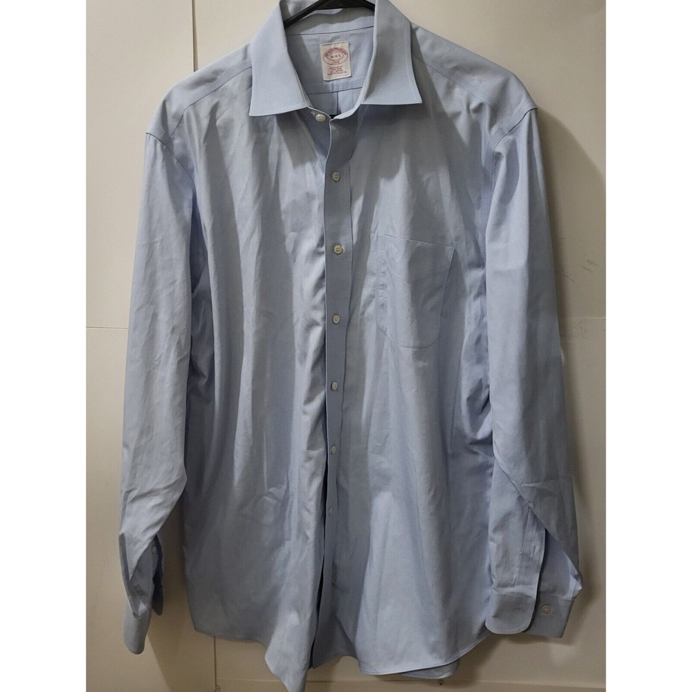 Brooks Brother's Dress Shirt, Men, Light Blue,Business, Parties, Size 16-4/5 346